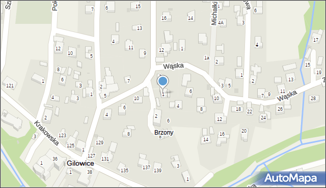 Gilowice, Łukowa, 1, mapa Gilowice