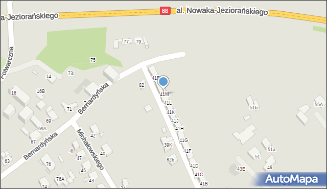 Gliwice, Lubliniecka, 41M, mapa Gliwic