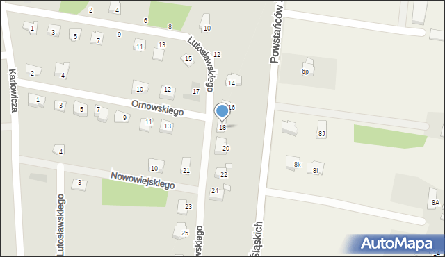Głuchołazy, Lutosławskiego Witolda, 18, mapa Głuchołazy