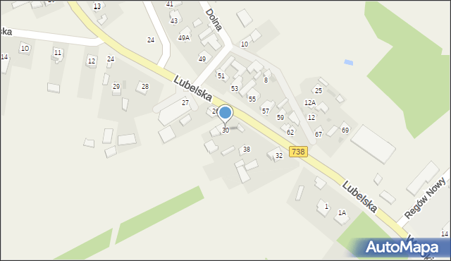 Gniewoszów, Lubelska, 30, mapa Gniewoszów