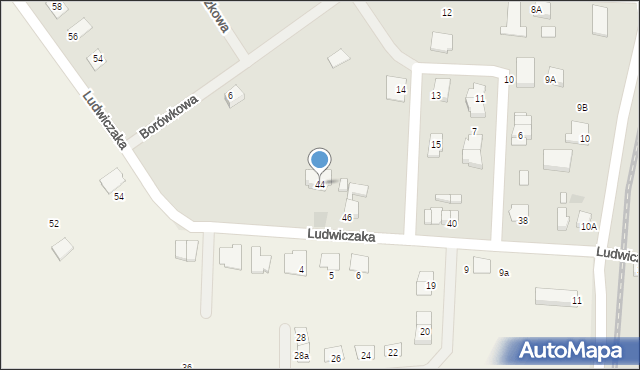 Gniezno, Ludwiczaka Antoniego, ks., 44, mapa Gniezna