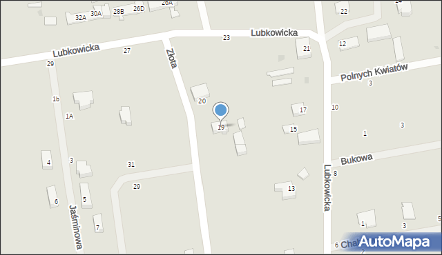 Gościno, Lubkowicka, 19, mapa Gościno