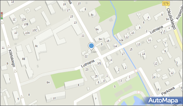 Grodzisk Mazowiecki, Lutniana, 20, mapa Grodzisk Mazowiecki