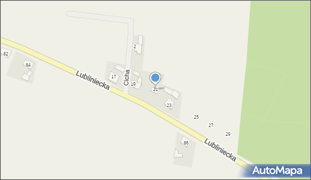 Grodzisko, Lubliniecka, 21, mapa Grodzisko