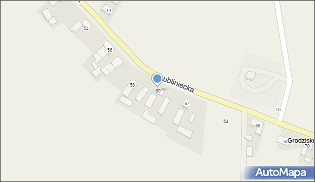 Grodzisko, Lubliniecka, 60, mapa Grodzisko