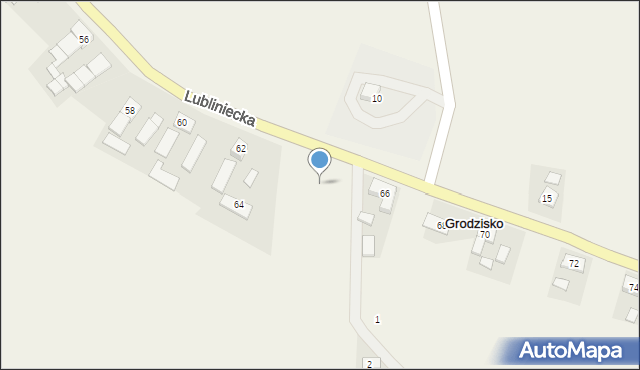 Grodzisko, Lubliniecka, 64, mapa Grodzisko