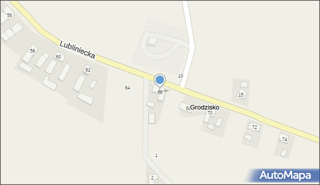 Grodzisko, Lubliniecka, 66, mapa Grodzisko