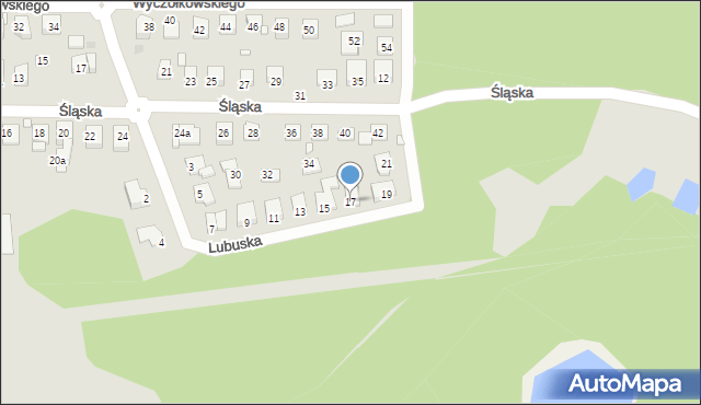 Grudziądz, Lubuska, 17, mapa Grudziądza