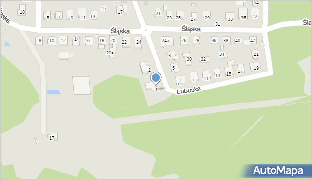 Grudziądz, Lubuska, 4, mapa Grudziądza