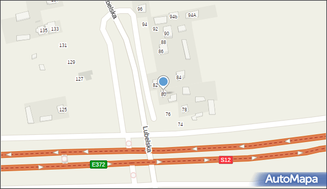 Jakubowice Konińskie, Lubelska, 80, mapa Jakubowice Konińskie