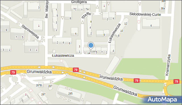 Jaworzno, Łukasiewicza Ignacego, 3, mapa Jaworzno