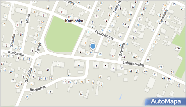 Kamionka, Lubartowska, 8, mapa Kamionka