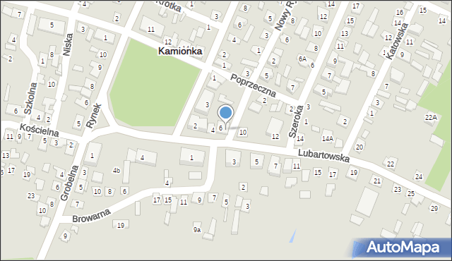 Kamionka, Lubartowska, 8, mapa Kamionka