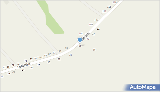 Karczmiska Drugie, Lubelska, 36, mapa Karczmiska Drugie