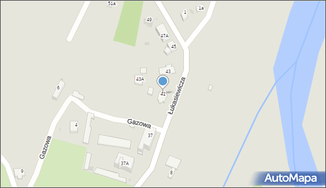 Kędzierzyn-Koźle, Łukasiewicza Ignacego, 41, mapa Kędzierzyna-Koźle