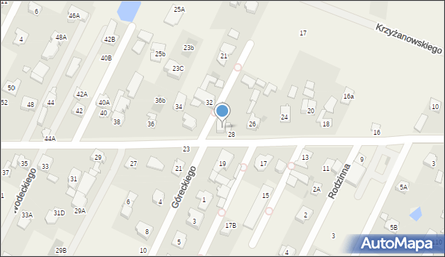 Klaudyn, Lutosławskiego Witolda, 30, mapa Klaudyn