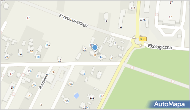 Klaudyn, Lutosławskiego Witolda, 8, mapa Klaudyn