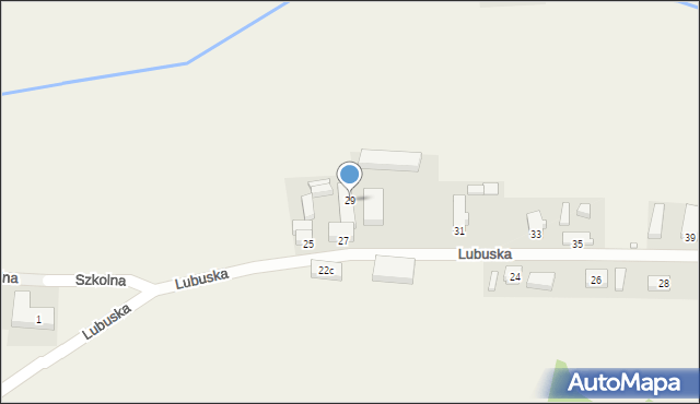 Klępina, Lubuska, 29, mapa Klępina