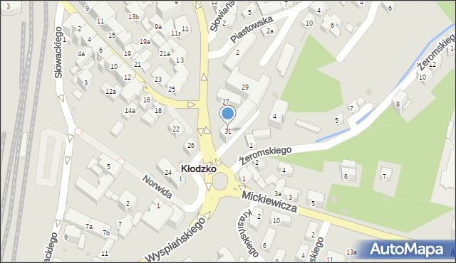 Kłodzko, Lutycka, 31, mapa Kłodzka