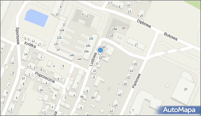 Kobierzyce, Ludowa, 12, mapa Kobierzyce