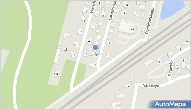 Kobyłka, Łukasińskiego Waleriana, mjr., 14, mapa Kobyłka