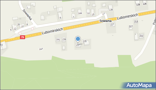 Kochanów, Lubomirskich, 237, mapa Kochanów