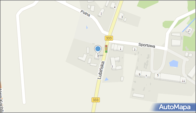 Kochlice, Lubińska, 2, mapa Kochlice