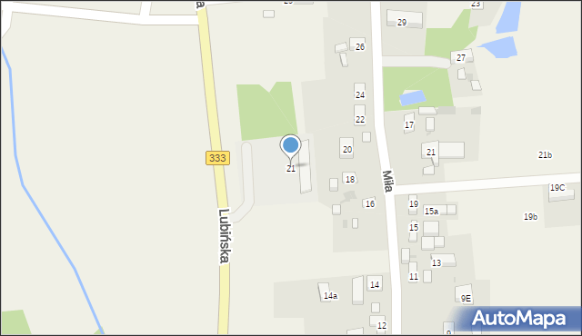 Kochlice, Lubińska, 21, mapa Kochlice