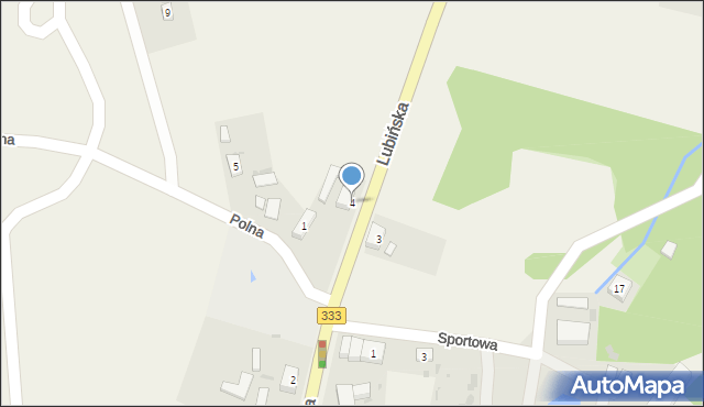 Kochlice, Lubińska, 4, mapa Kochlice
