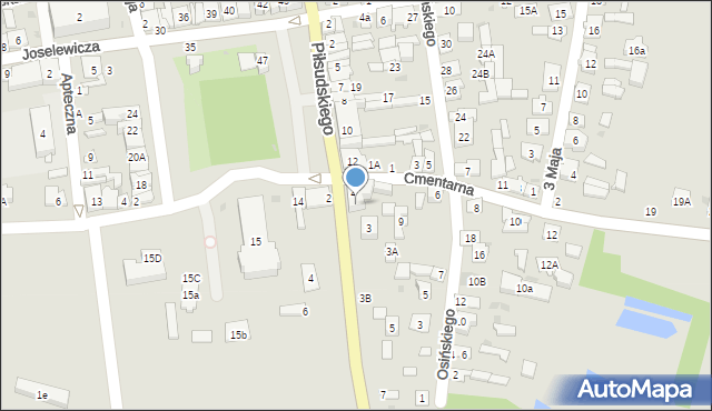 Kock, Lubartowska, 1A, mapa Kock