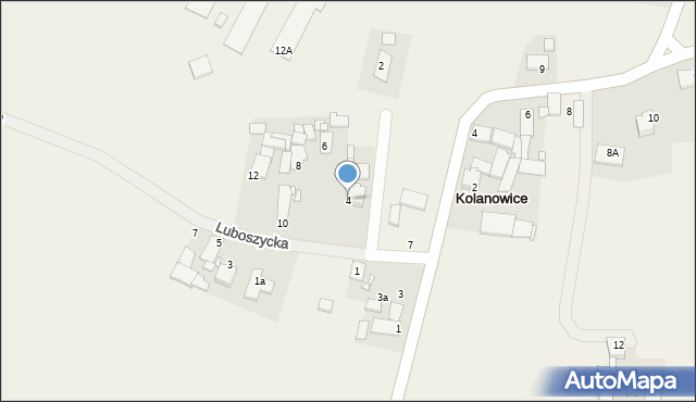 Kolanowice, Luboszycka, 4, mapa Kolanowice