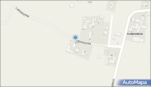 Kolanowice, Luboszycka, 5, mapa Kolanowice