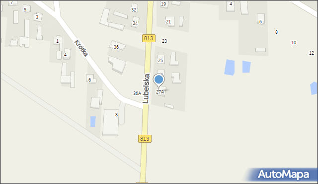 Komarówka Podlaska, Lubelska, 27A, mapa Komarówka Podlaska
