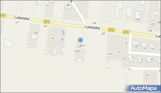 Końskowola, Lubelska, 137, mapa Końskowola