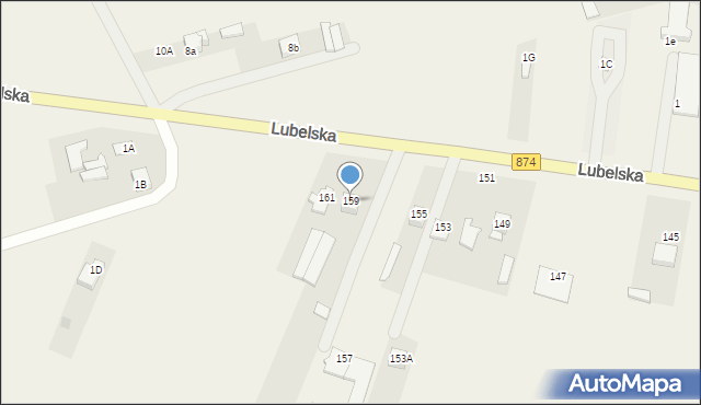 Końskowola, Lubelska, 159, mapa Końskowola