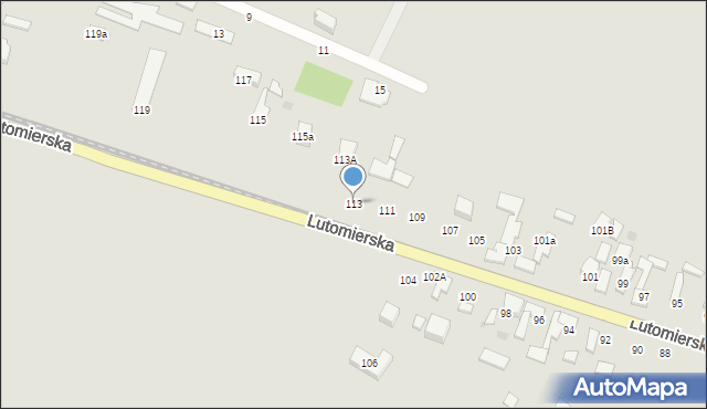 Konstantynów Łódzki, Lutomierska, 113, mapa Konstantynów Łódzki