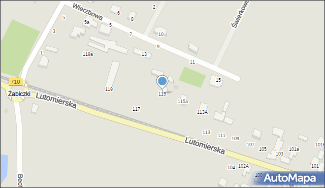 Konstantynów Łódzki, Lutomierska, 115, mapa Konstantynów Łódzki