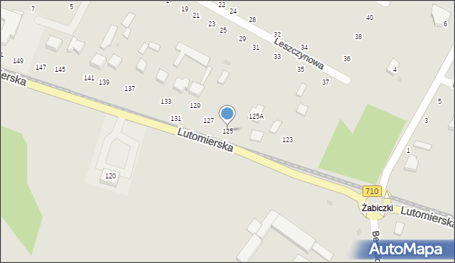 Konstantynów Łódzki, Lutomierska, 125, mapa Konstantynów Łódzki