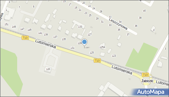 Konstantynów Łódzki, Lutomierska, 127, mapa Konstantynów Łódzki