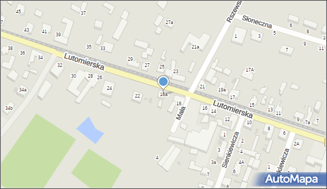 Konstantynów Łódzki, Lutomierska, 18a, mapa Konstantynów Łódzki