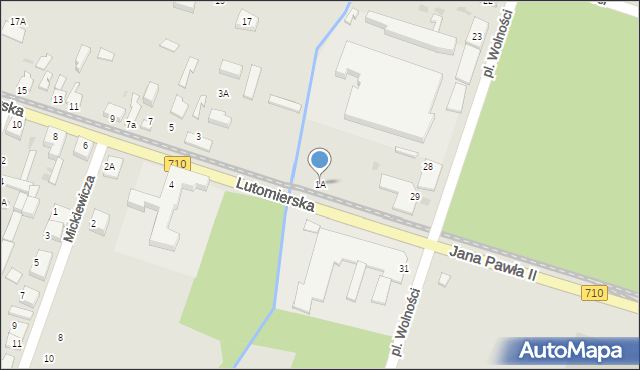 Konstantynów Łódzki, Lutomierska, 1A, mapa Konstantynów Łódzki