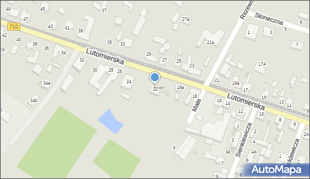 Konstantynów Łódzki, Lutomierska, 22, mapa Konstantynów Łódzki