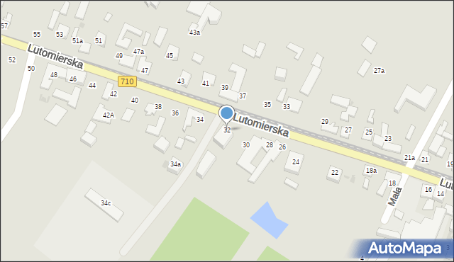 Konstantynów Łódzki, Lutomierska, 32, mapa Konstantynów Łódzki