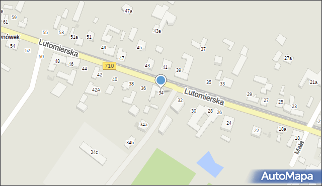 Konstantynów Łódzki, Lutomierska, 34, mapa Konstantynów Łódzki