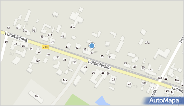 Konstantynów Łódzki, Lutomierska, 37, mapa Konstantynów Łódzki