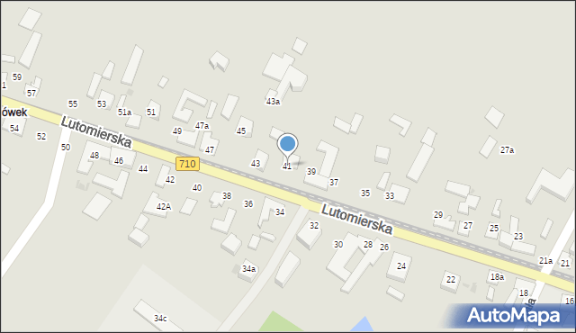 Konstantynów Łódzki, Lutomierska, 41, mapa Konstantynów Łódzki