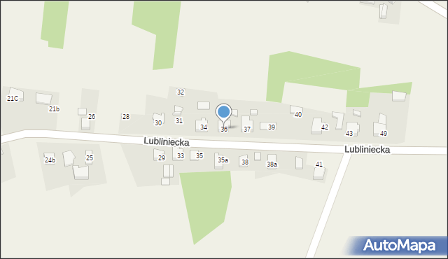 Kośmidry, Lubliniecka, 36, mapa Kośmidry