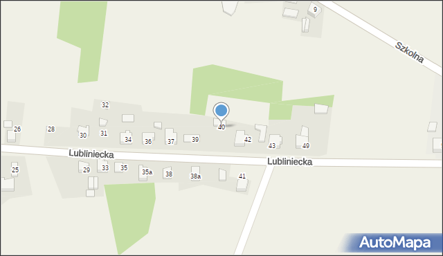 Kośmidry, Lubliniecka, 40, mapa Kośmidry