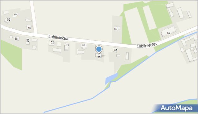 Kośmidry, Lubliniecka, 65, mapa Kośmidry