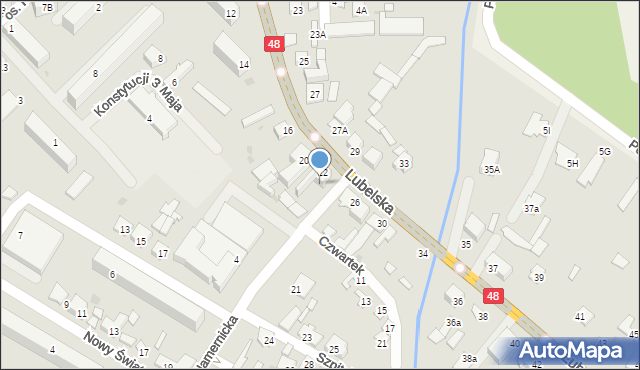 Kozienice, Lubelska, 24, mapa Kozienice